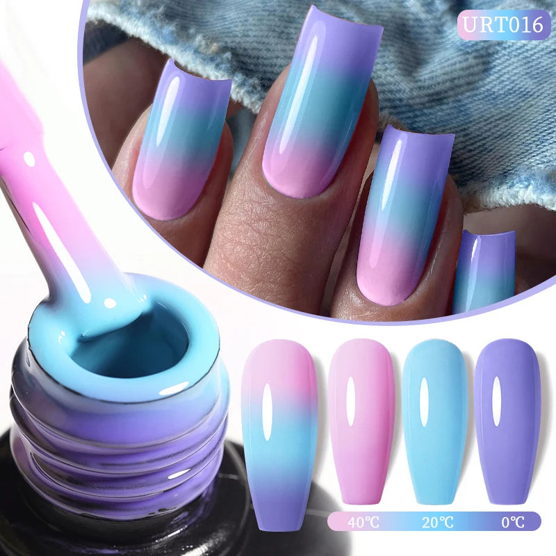 UR SUGAR 7.5ml Nude Glitter Color Nail Gel Polish Semi-permanent Varnish Soak Off Nail Art Base Top Coat UV LED Gel Manicure