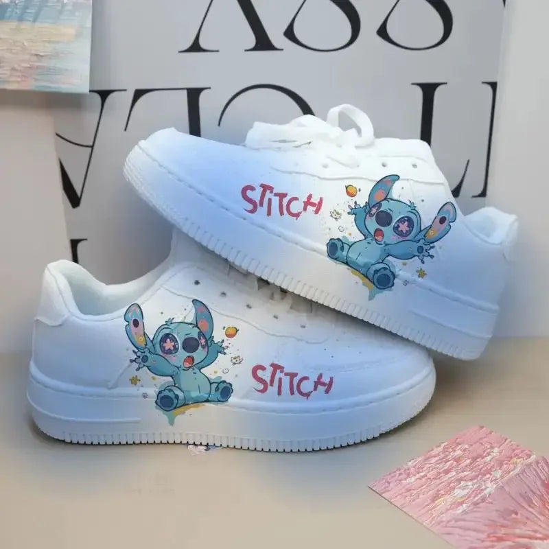 New Disney women cartoon Stitch cute Casual shoes soft sports shoes for girlfriend lady gift EU size 35-44