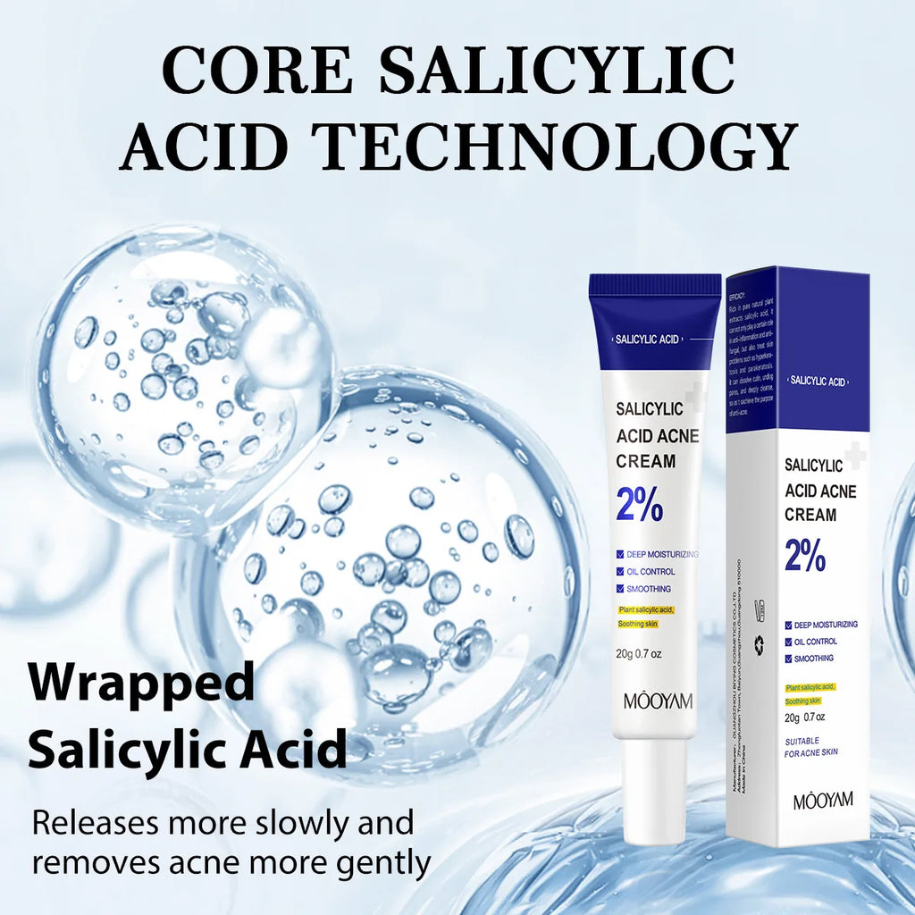 Salicylic Acid Acne Treatment Cream, Gentle Moisturizing Cream