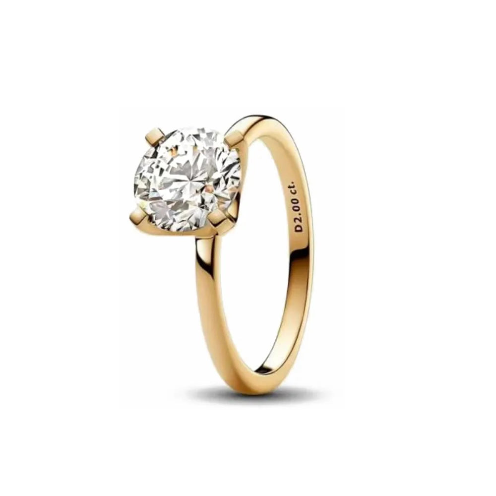 European New 925 Silver, Gold Series Bow Flower Ring Suitable For Exquisite High-Quality Jewelry For Women at Wedding Parties