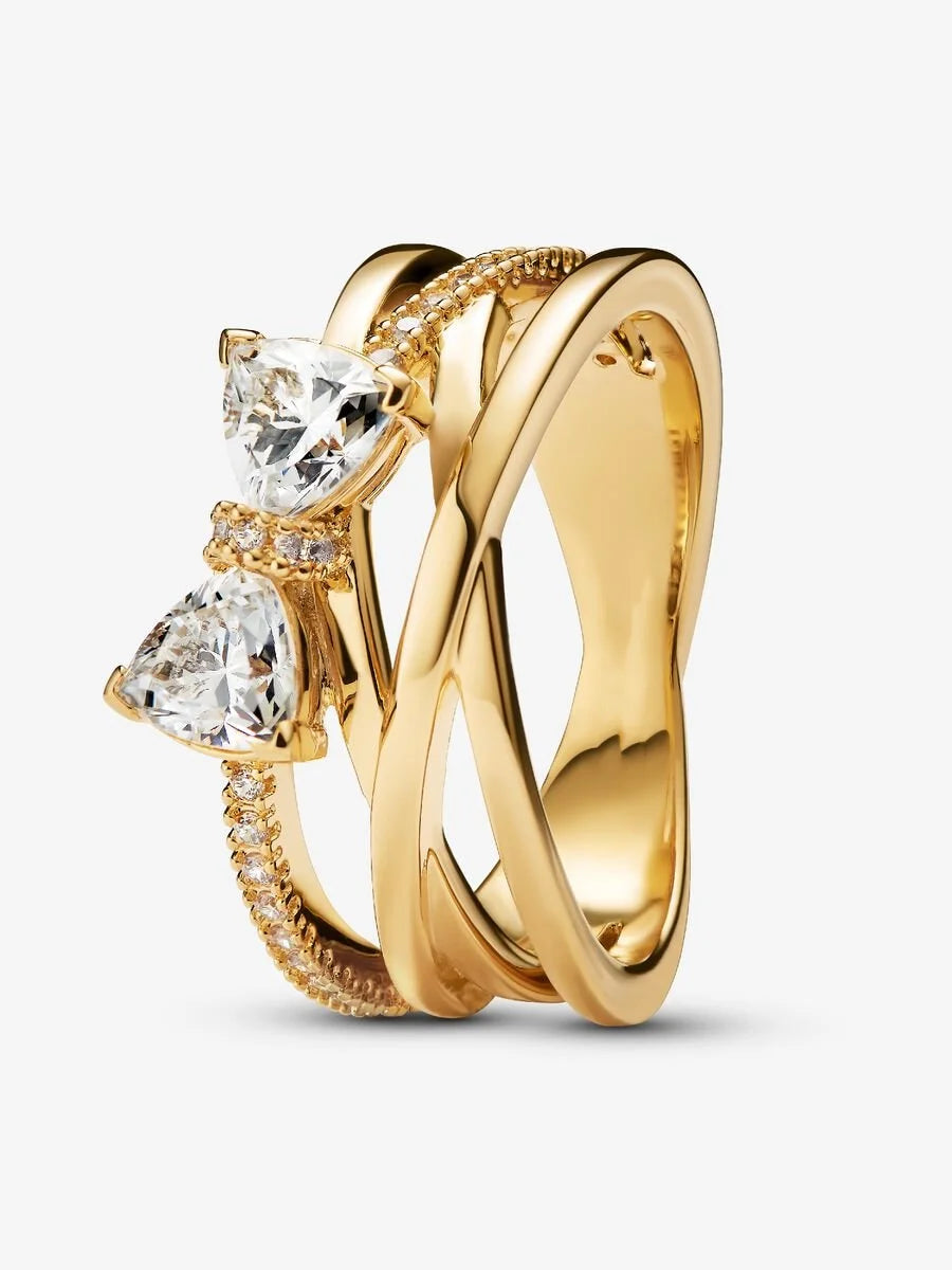 100% 925 sterling silver ring Classic Crown Light luxury charm exquisite suitable for ladies Valentine's Day jewelry gifts