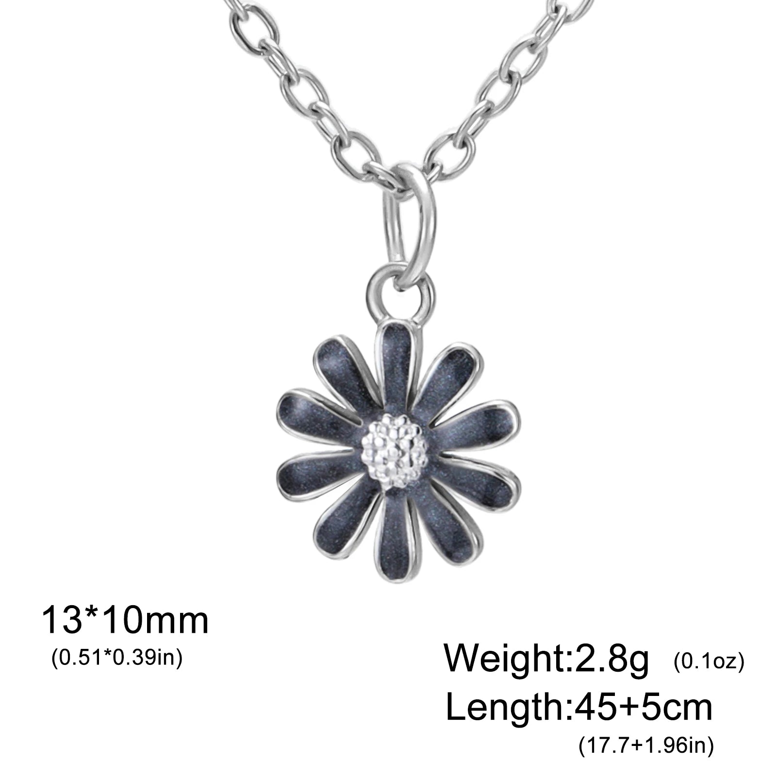Cazador Plumeria Daisy Mini Flower Necklaces for Women Stainless Steel Gold Color Jewelry Chain Necklace Wholesale 2025 Trend