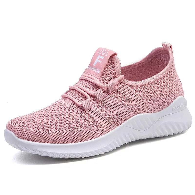 Spring Women Mesh Breathable Casual Shoes Woman Lace-up Vulcanized Shoes Ladies Platform Sneakers Female Shoes Zapatos De Mujer