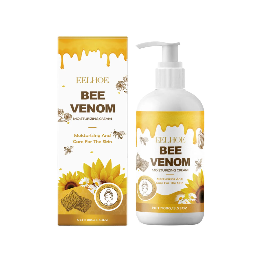 EELHOE Bee Venom Body Cream Deep Hydration Moisturizing Skin Lifting Anti Sagging Smooth Bee Venom Skin Treatment Cream 100g