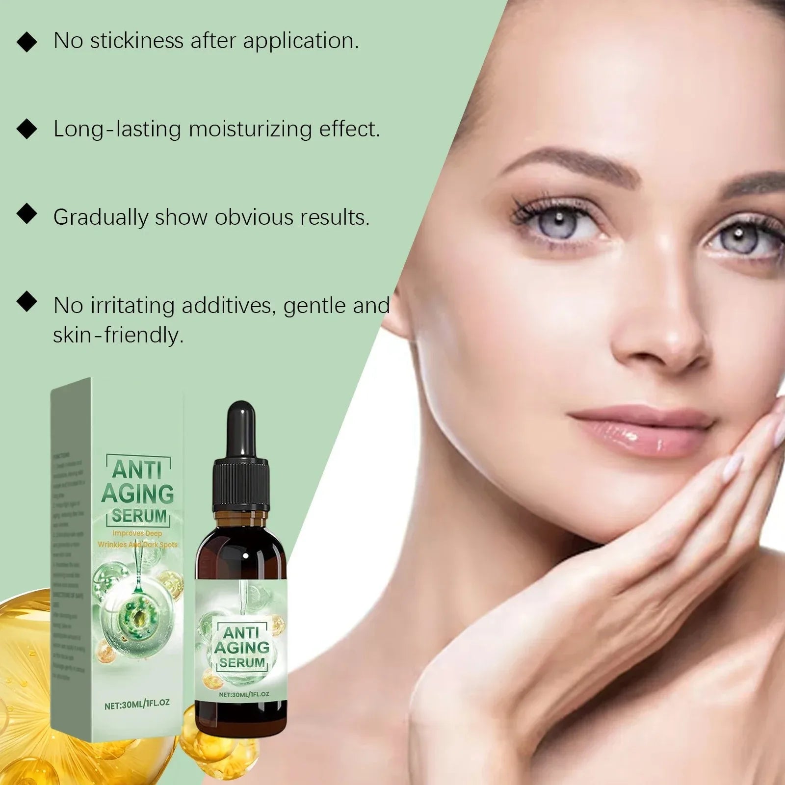 Wrinkles disappear,20 years younger