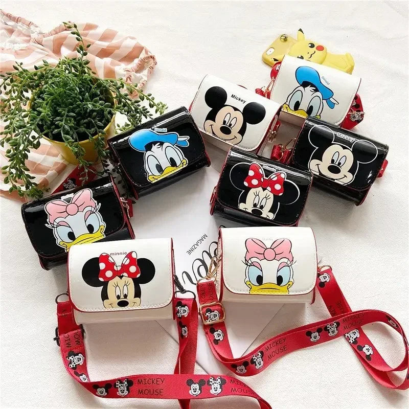 Disney children's shoulder bag, crossbody bag, Mickey Mouse cartoon shoulder bag, cute girl bag, coin wallet, fashion mini bag