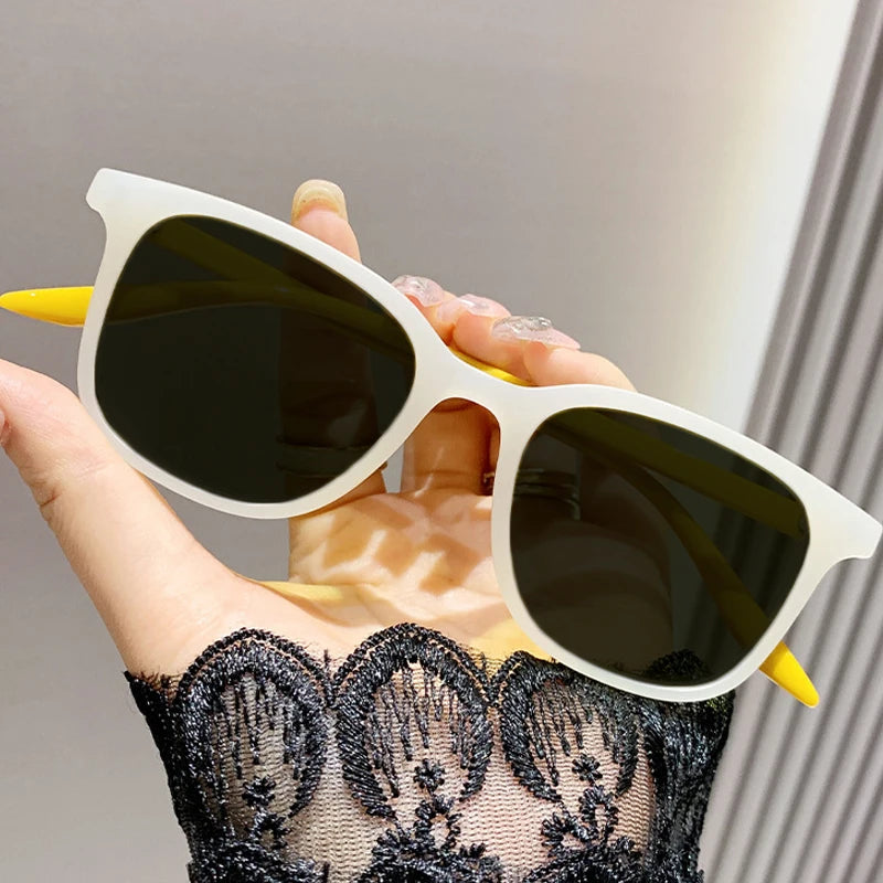 Unisex Trendy New Sunglasses Women's Retro Vintage Ultralight Myopia Glasses Outdoor UV Protection Eyeglasses with Prescription