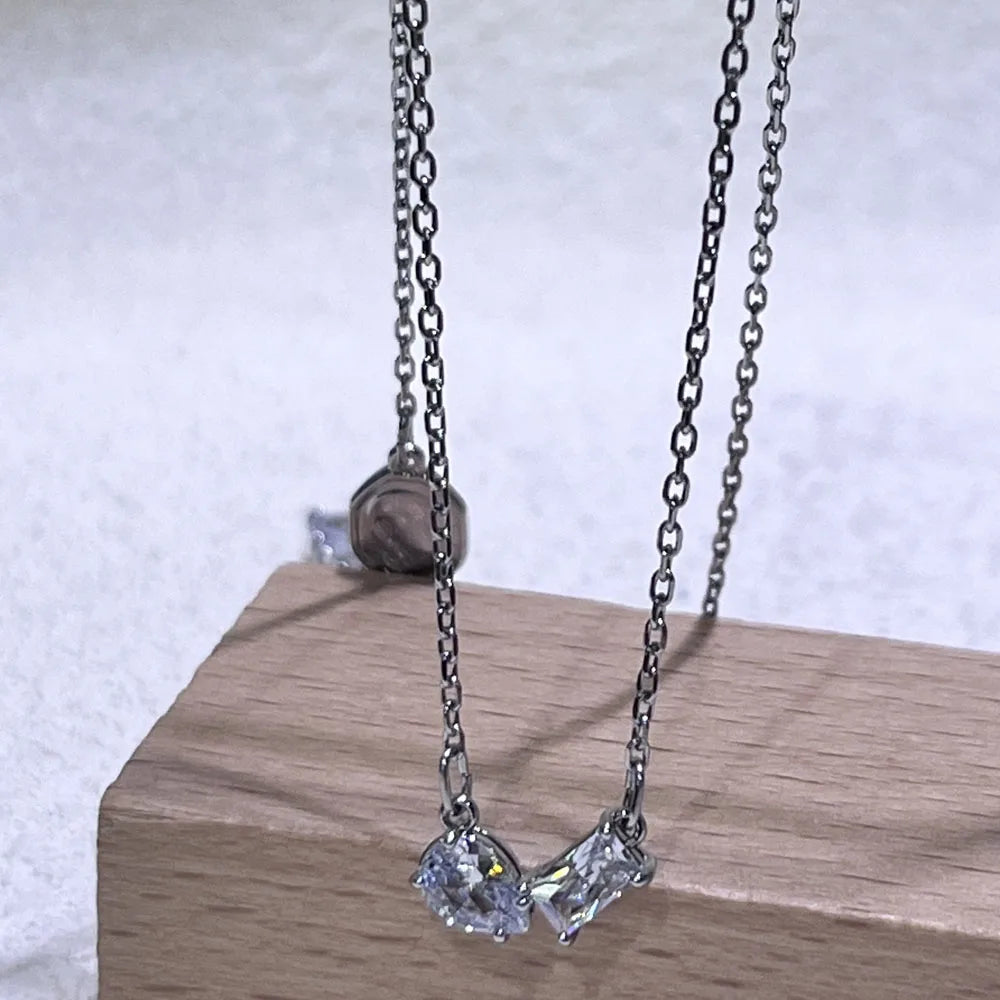 Original Geometric Charms Teardrop Jewelry Necklace Fine Jewelry Set Women Water Drop Bracelet Earrings Ring Romantic Gift