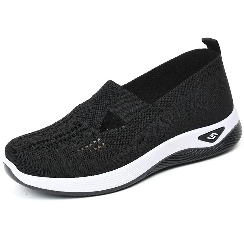 New Middle aged and Elderly Women's Shoes Spring Casual Shoes Mom Shoes Soft soled Breathable Sports Shoes 2025 Women's