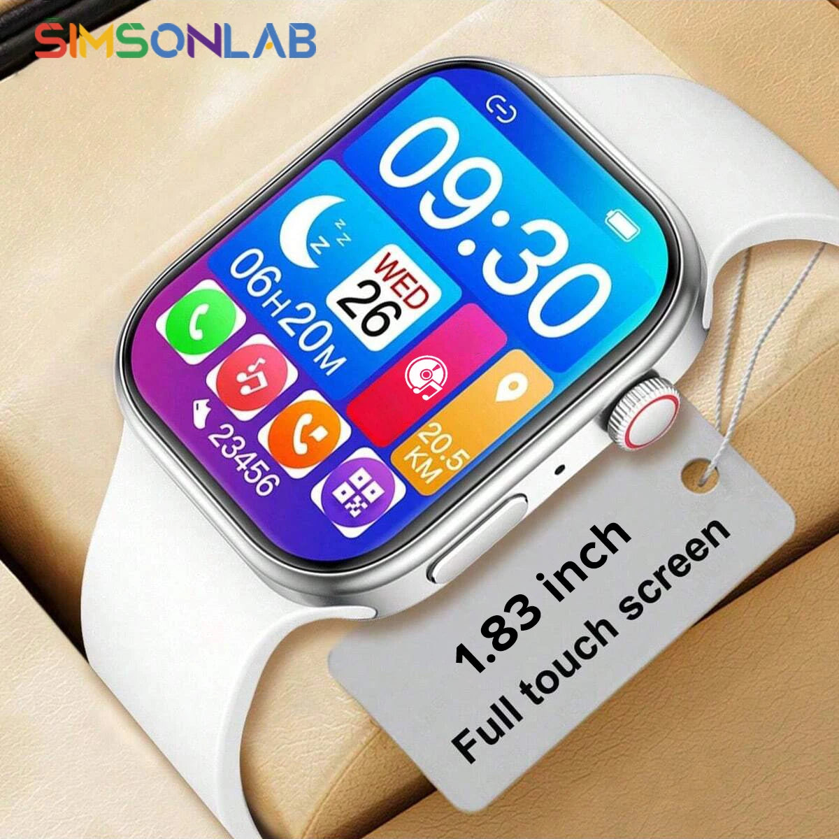 NEW Global Smartwatch For Apple Watch 1.83 Screen Multi Sport Mode Wireless Bluetooth Call Heart Rate Monitor For Men Women