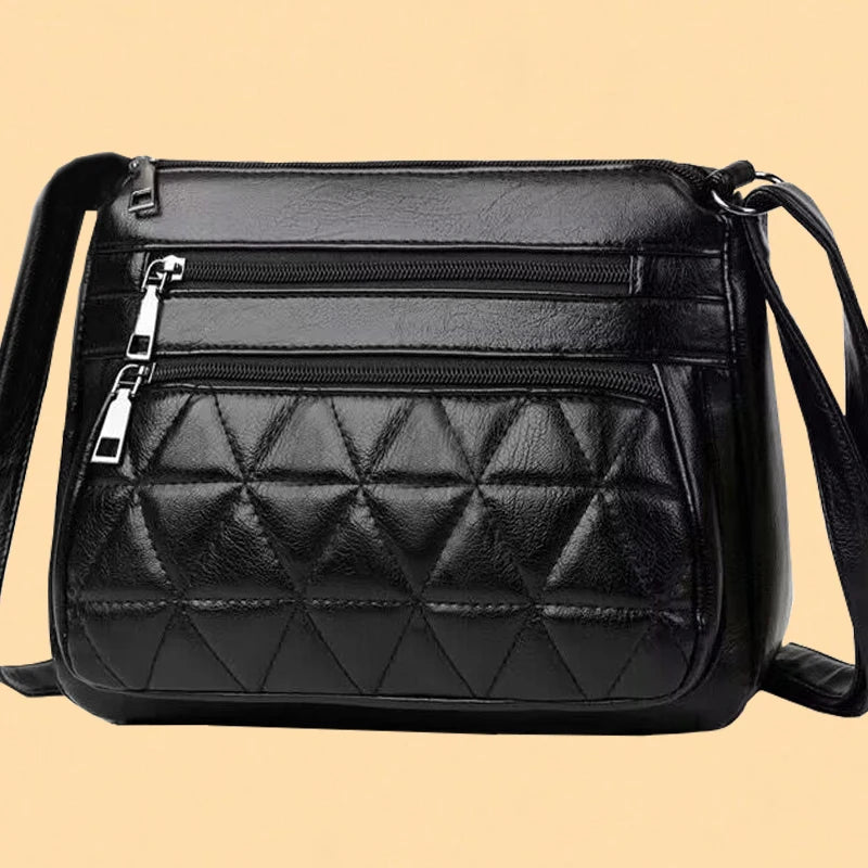 Men's and Women's New Style Simple Soft Leather Multi-purpose Durable Shoulder Bag for Casual Use