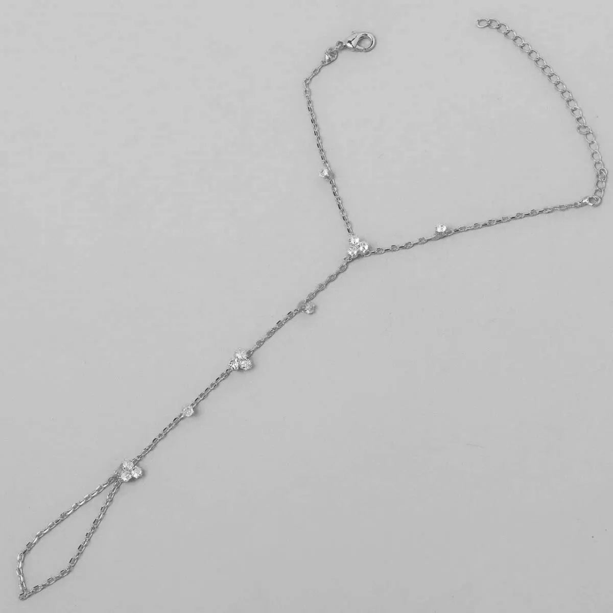 2025 Summer New Rhinestone Flower Bracelet Geometric Crystal Metal Bracelet for Women Beach Party Jewelry Accessories