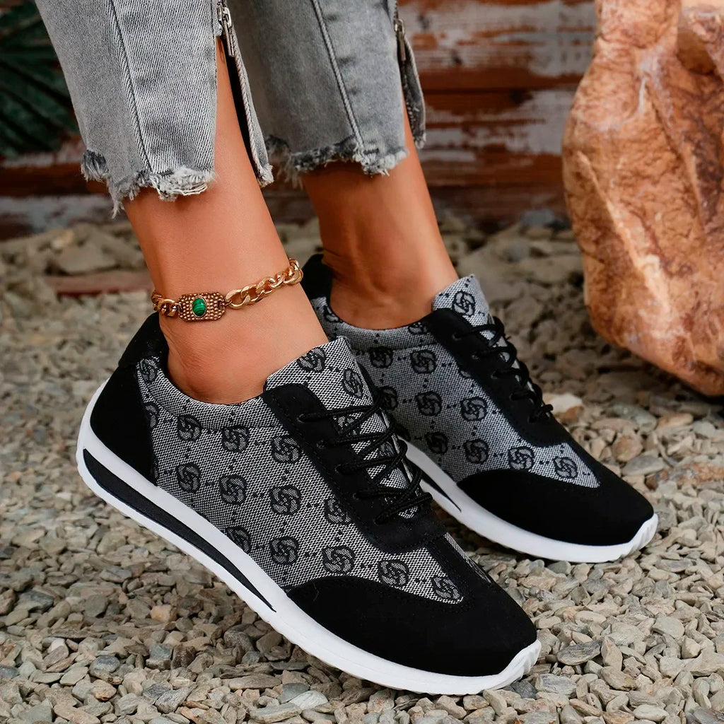 Women Sneakers 2024 Spring Autumn Fashion Outdoor Versatile Sneakers Women Casual Comfortable Lace Up Walking Shoes for Women