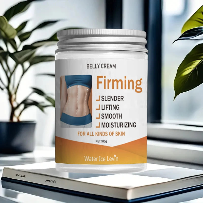 Unisex Firming Abdominal Cream, Unscented Moisturizing Cream, Hyaluronic Acid, Shea Butter, All Skin Firming and Lifting Body Lotion for Hips, Thighs and Arms