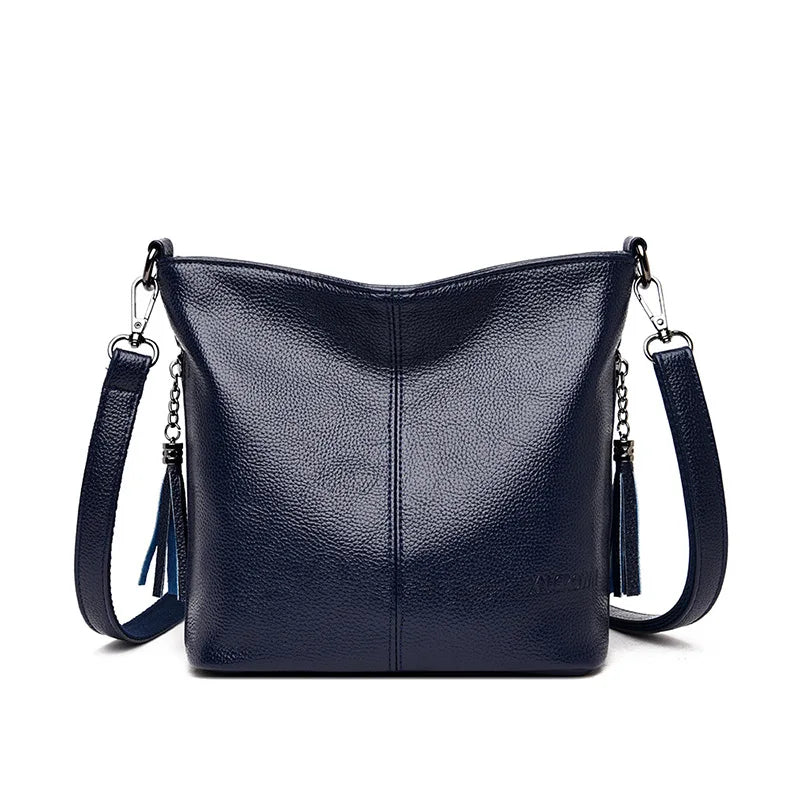 Tassels Women Hand Crossbody Bags for Female Leather Crossbody Luxury Purses and Handbags Women Shoulder Bag Designer Bucket Sac