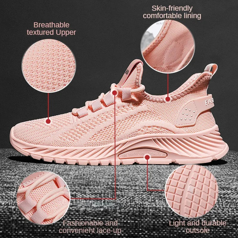 Women's Shoes Summer 2025 Casual Sneakers Breathable Mesh Lightweight Affordable Free Shipping