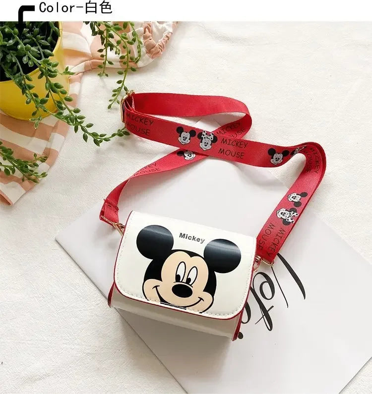 Disney children's shoulder bag, crossbody bag, Mickey Mouse cartoon shoulder bag, cute girl bag, coin wallet, fashion mini bag