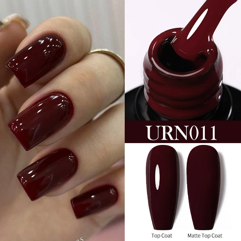 UR SUGAR 7.5ml Nude Glitter Color Nail Gel Polish Semi-permanent Varnish Soak Off Nail Art Base Top Coat UV LED Gel Manicure