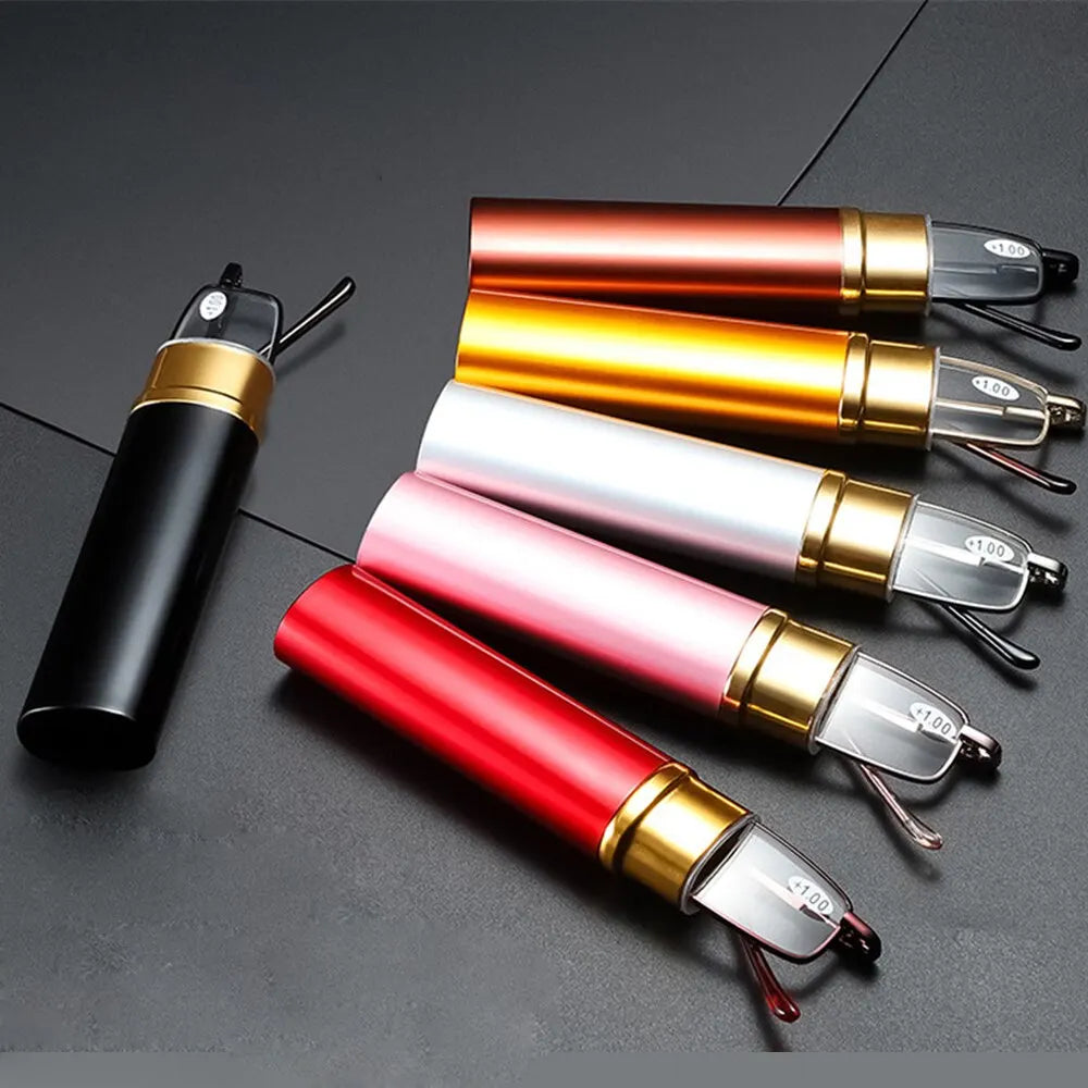 Unisex Reading Glasses Men Women Ultra-light Portable Anti-fatigue Presbyopia Eyeglass With Case Diopter Eyewear +1.0 1.5 2.0