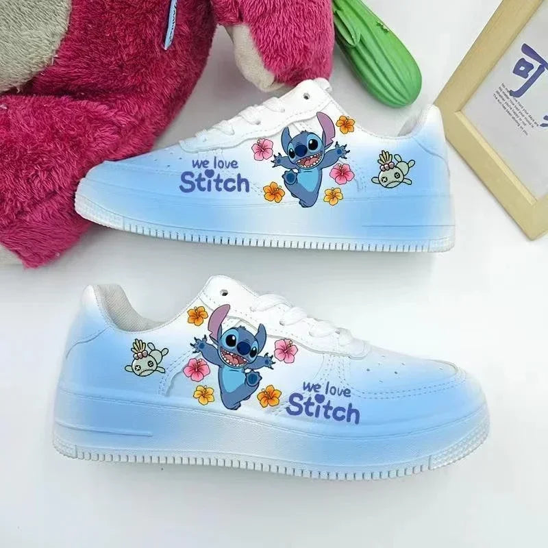 New Disney women cartoon Stitch cute Casual shoes soft sports shoes for girlfriend lady gift EU size 35-44