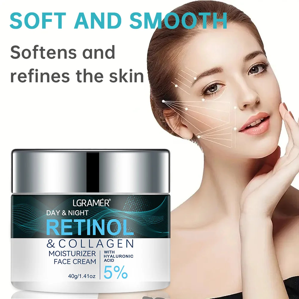 Retinol Moisturizer Face Cream Repairing Moisturizing Nourishing Cream Brightening Skin Facial Cream Anti-Aging Face Skin Care