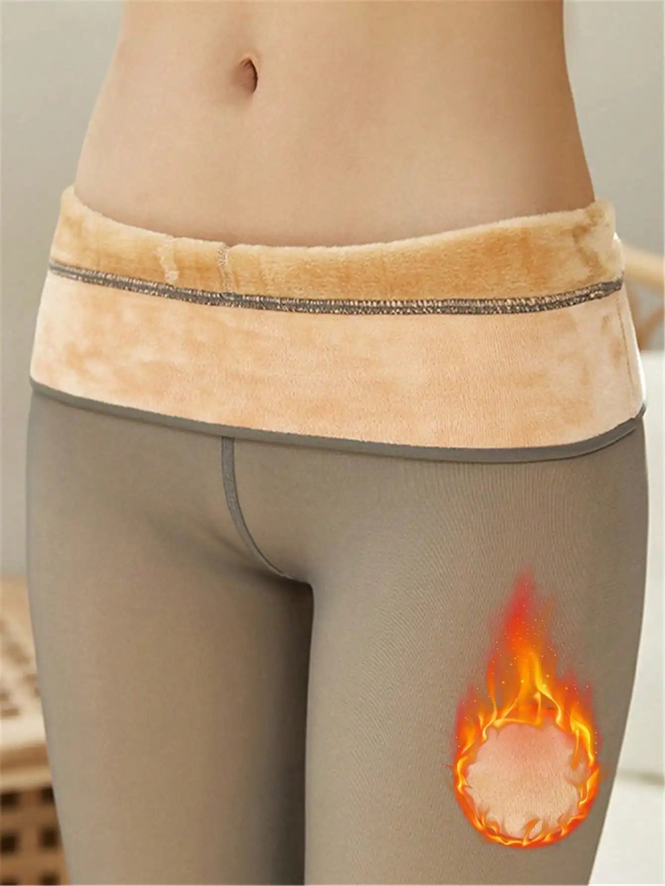 Plus size 200g Thickened Thermal Pantyhose Stockings Women, High Elasticity, Translucent, High Waist, Tights  Autumn And Winter