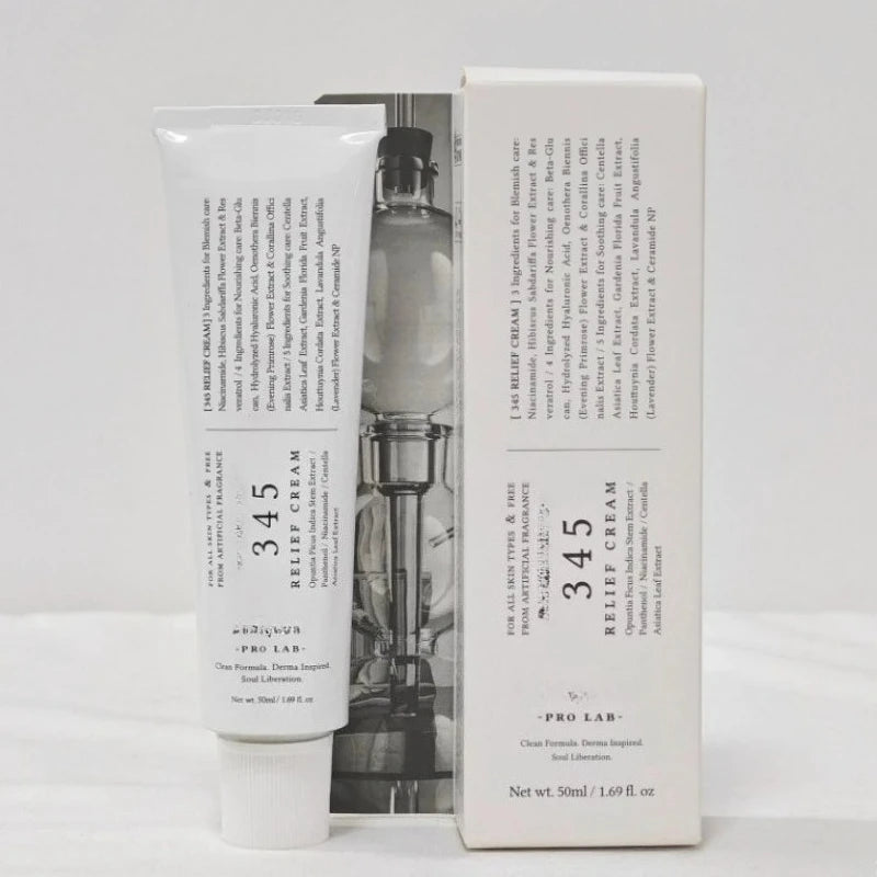 Korean 345 Relief Cream and 147 Barrier Cream Daily Skin Barrier Care Niacinamide Moisturize Cream Deep Hydrating Face Care 50ml