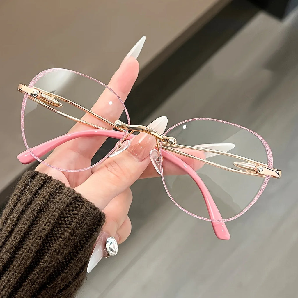 2025 Whitening Reading Glasses Fashionable High-end Glasses Frame For Women High-definition Ultra-light Reading Glasses JH258