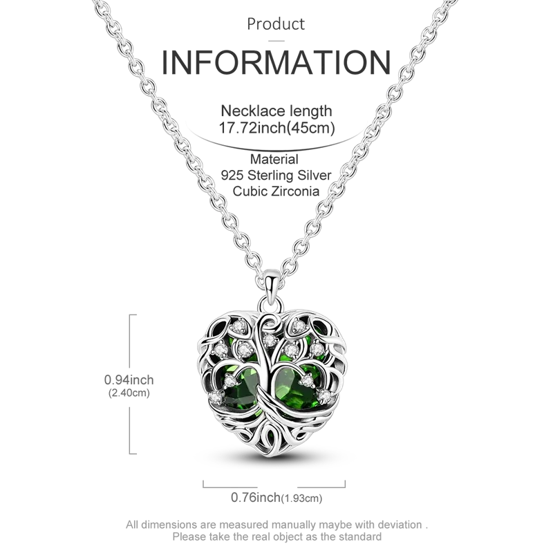 Original 925 Sterling Silver Necklace For Women Class Style Heart Shape Romantic Style High Quality Women Necklace Jewelry Gift