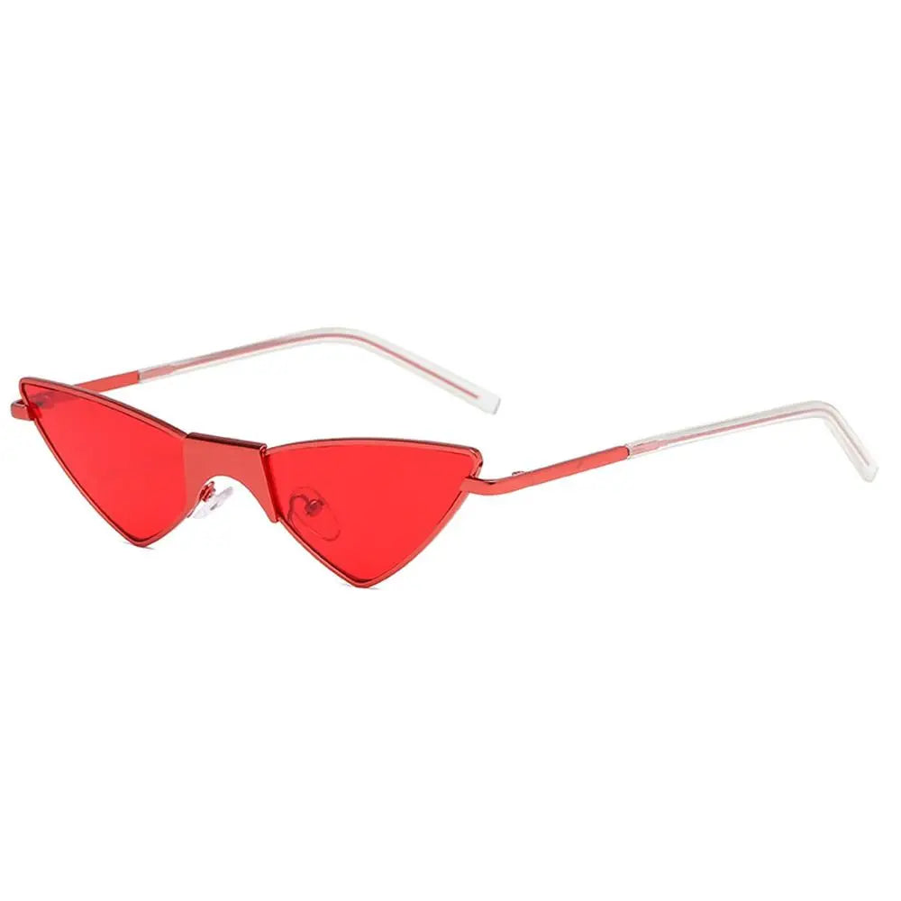 Vintage Small Cat Eye Sunglasses for Women Trendy Half-frame Sun Glasses UV400 Fashion Shades Eyewear Summer Anti UV Sunglasses