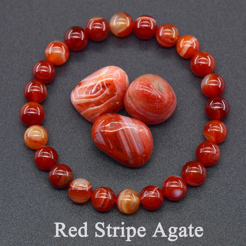 Genuine Tree Patterned Agates Beads Bracelet Woman Real Natural Moss Agates Bracelets Man Energy Stones for Healing Fengshui