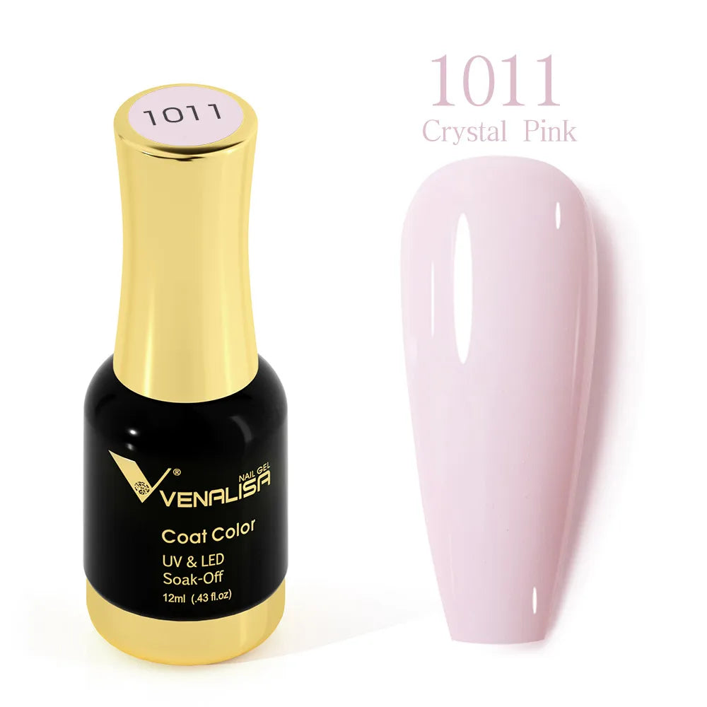 #1004 VENALISA Nail Gel Polish Hema TPO Free Semi Permanent Jelly Nude Pink Color Soak Off UV LED Ultra Diamond Varnish 12ml
