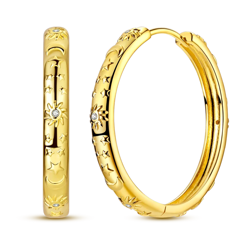 Ladies' Gold Earrings 925 Pure Silver Tree of Life Earrings, Birthday, Wedding, Engagement Party Fashion Jewelry Gifts 2025 New