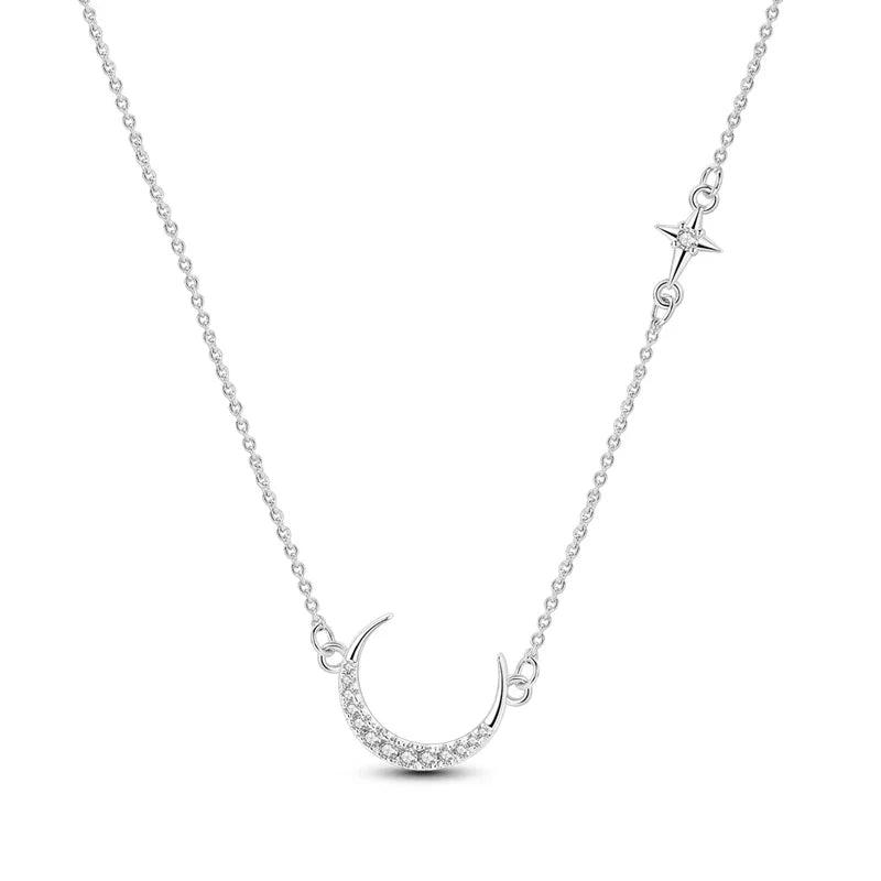 Original 925 Sterling Silver Necklace For Women Class Style Heart Shape Romantic Style High Quality Women Necklace Jewelry Gift