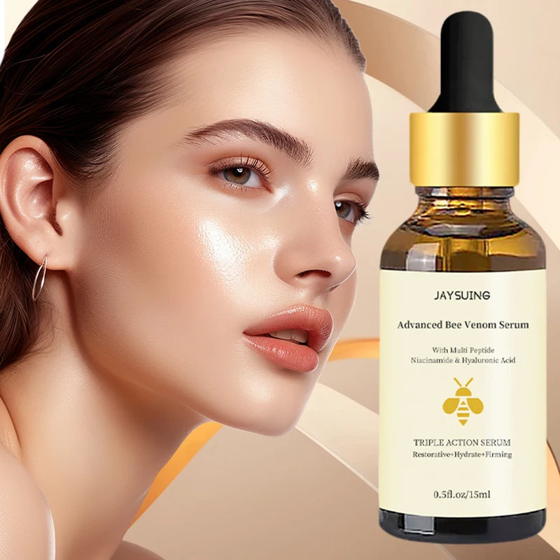 1/2/3bottles Bee Venom Serum Lightens Fine Lines Damaged Skin Facial Repair Dullness Moisturizing Firming Nourishing Facial Skin