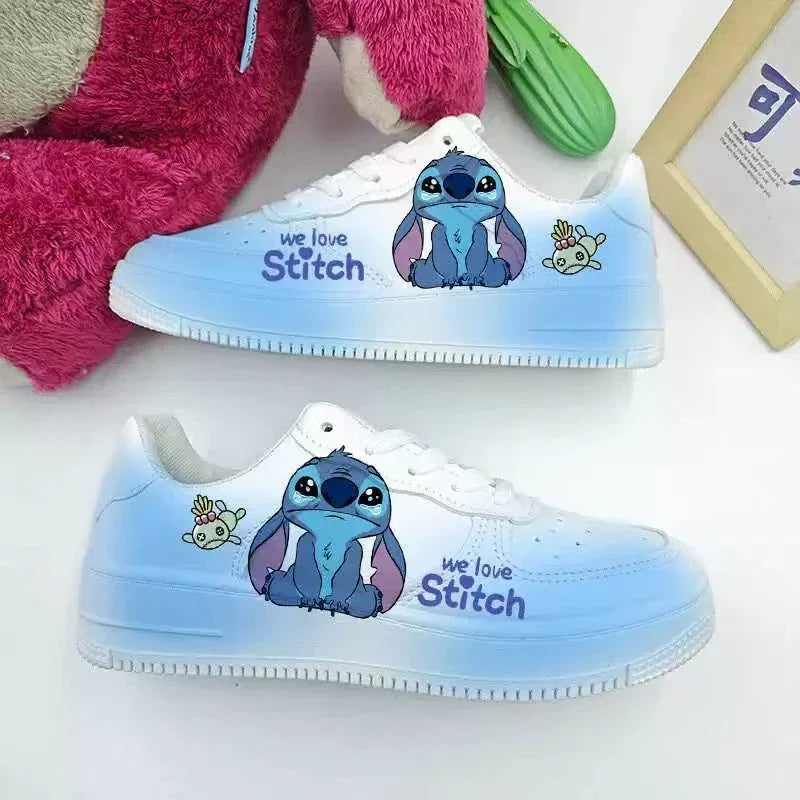 New Disney women cartoon Stitch cute Casual shoes soft sports shoes for girlfriend lady gift EU size 35-44