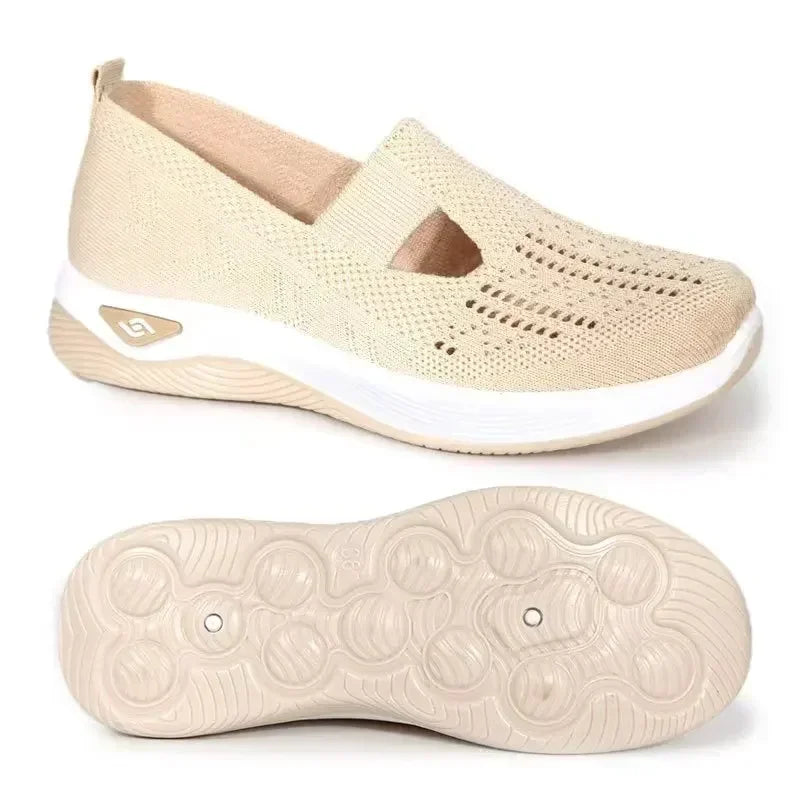 New Middle aged and Elderly Women's Shoes Spring Casual Shoes Mom Shoes Soft soled Breathable Sports Shoes 2025 Women's