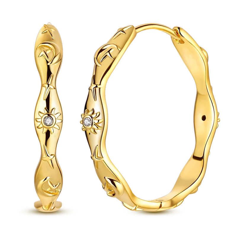 Ladies' Gold Earrings 925 Pure Silver Tree of Life Earrings, Birthday, Wedding, Engagement Party Fashion Jewelry Gifts 2025 New