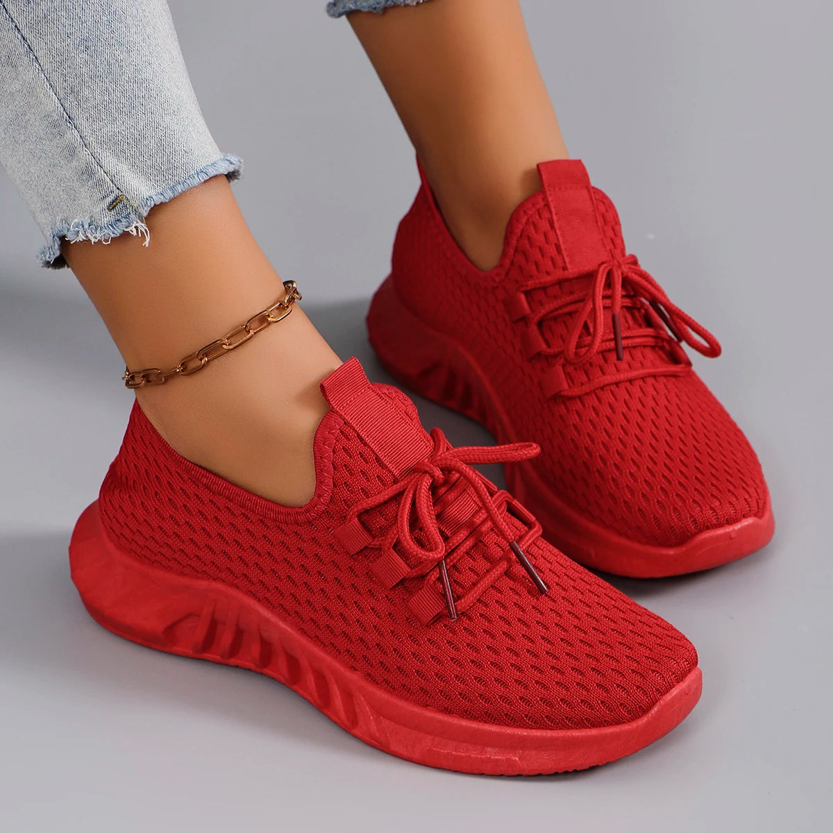 Women's summer breathable mesh flat shoes women's shoes casual sports shoes, clearance free shipping