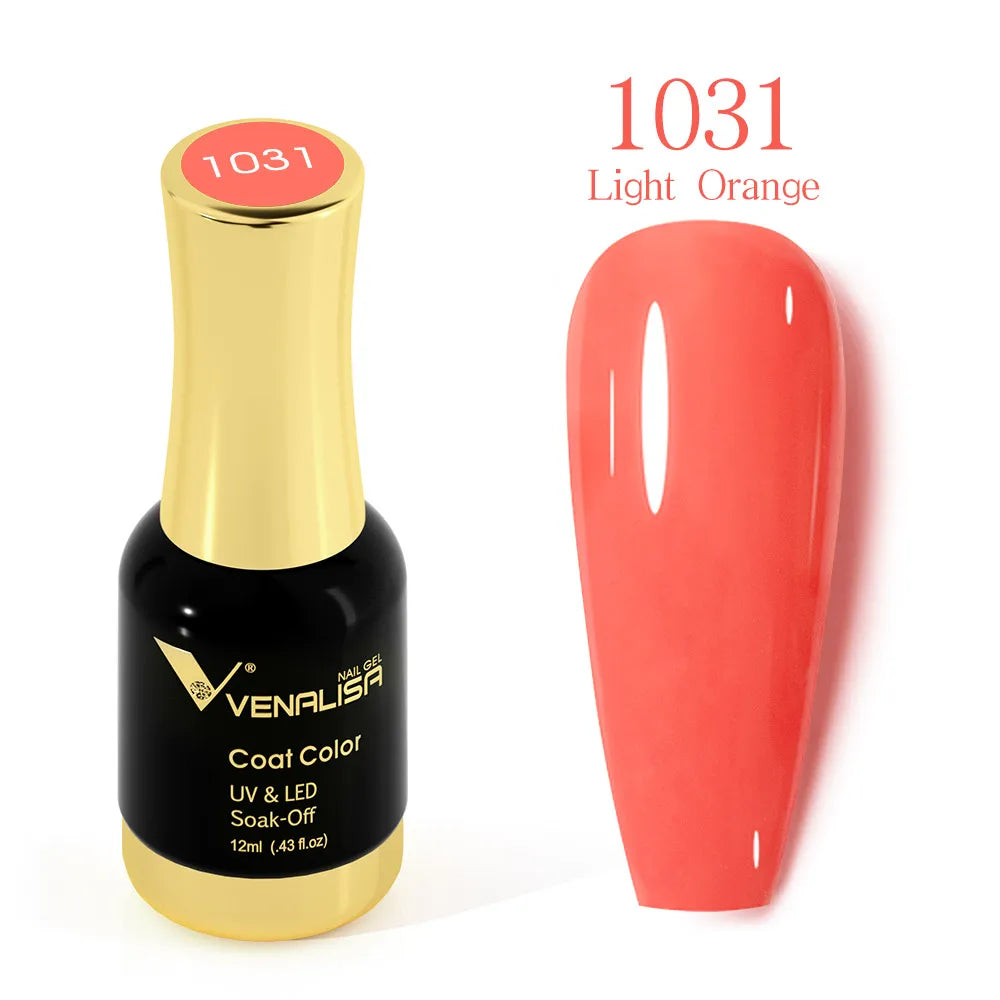 #1004 VENALISA Nail Gel Polish Hema TPO Free Semi Permanent Jelly Nude Pink Color Soak Off UV LED Ultra Diamond Varnish 12ml