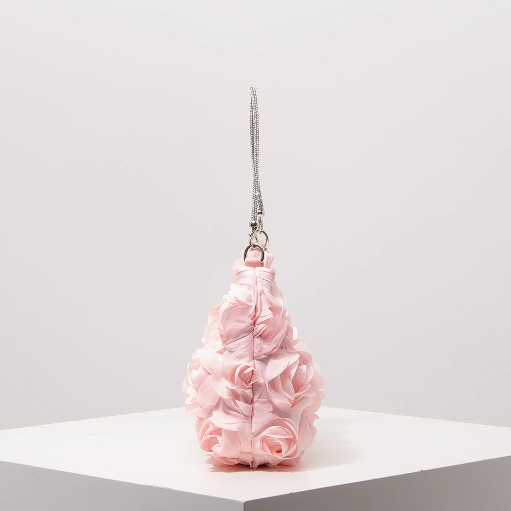 Rose Flower Shoulder Bag, Prom Dresses for Women, Sequin Bag, Luxury Handbag, Elegant Bag for Women, Wedding Items (Random Pattern)