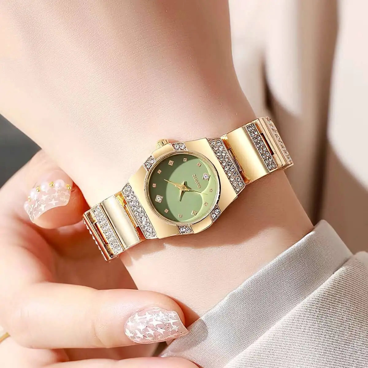 Luxury Rhinestone Women Watches Fashion Small Dial Quartz Watch Steel Strap Wristwatches for Girls Clock Reloj Mujer