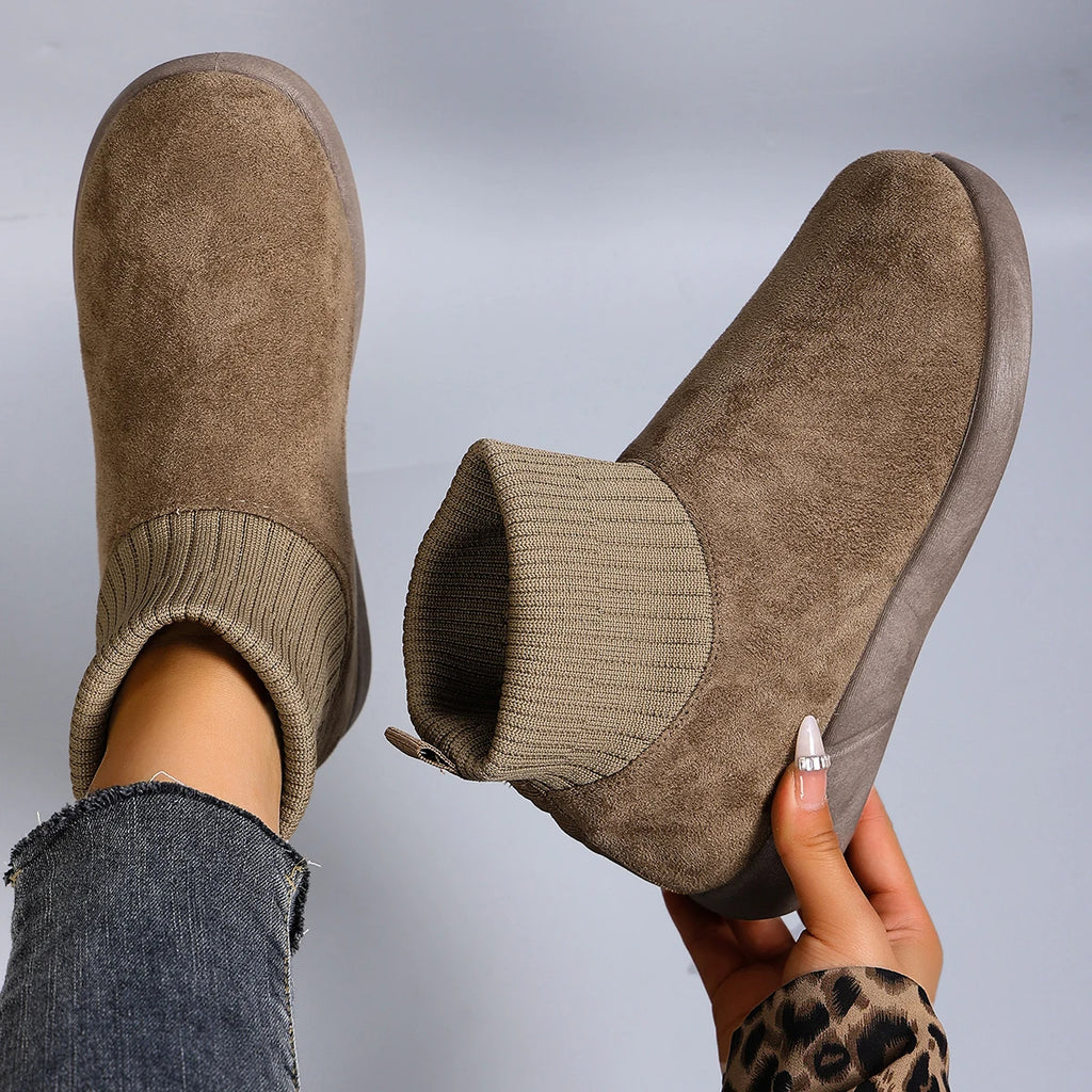 New women's sports boots for autumn and winter, breathable, comfortable, warm, casual short boots and ankle boots