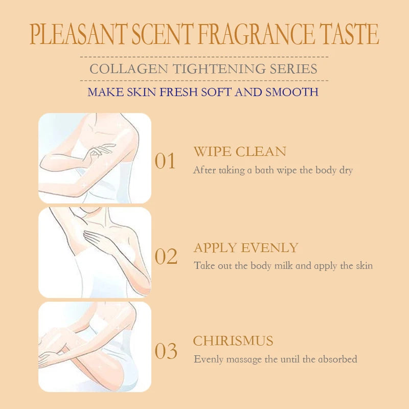 Collagen Milk Bleaching Face Body Cream Whitening Cream Skin Whitening Moisturizing Body Lotion Skin Lightening Cream Body Care