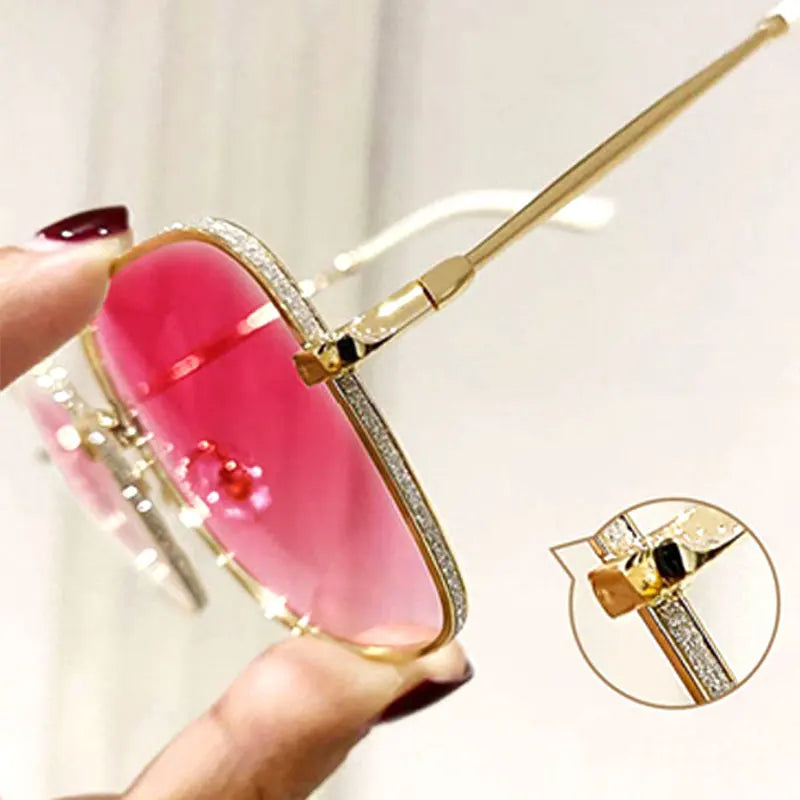 Photochromic Glasses Women's Myopia Reading Glasses 0 To - 6.0 Transparent Glasses Fashion Sunglasses Metal Frame Eyeglasses