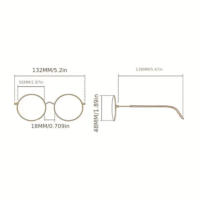 Chic Polygon Metal Frame Blue Light Blocking Glasses  Stylish Transparent Lens Eyewear for Women