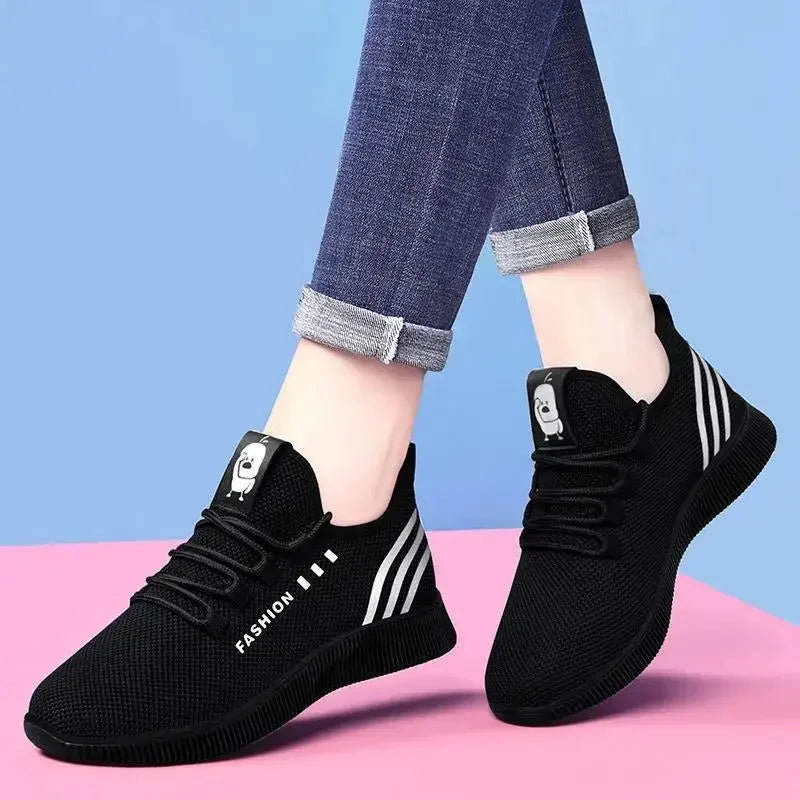 Women's Vulcanize Shoes 2025 Lightweight Sneakers Breathable Walking Sneakers Shoes Women for Gym Travel Working Sports Trainers