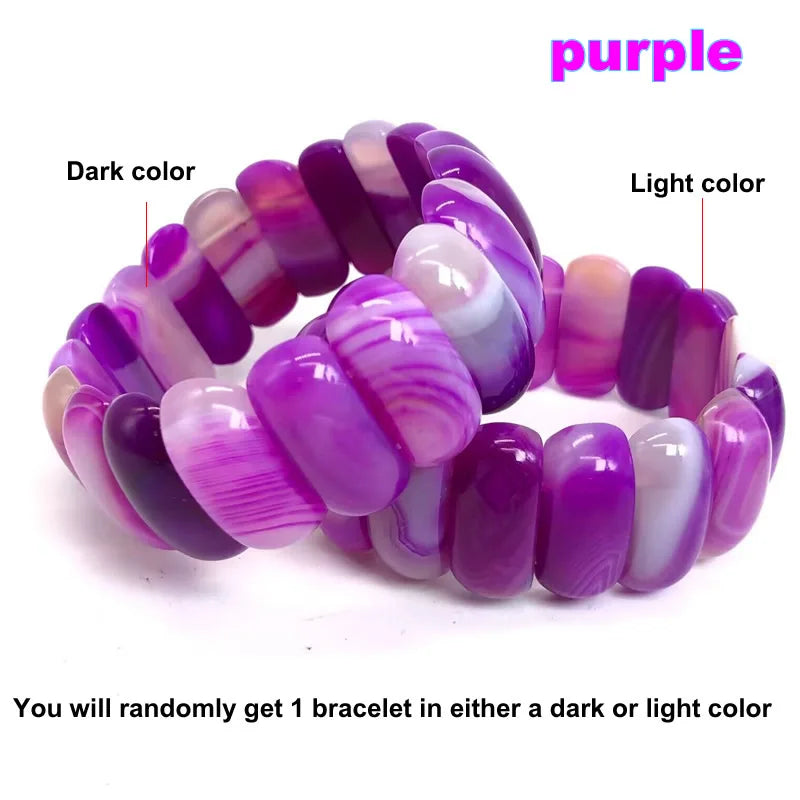 natural botswana agates/Red Blue Sardonyx stone beads bracelet natural gem stone bangle fine jewelry woman for gift wholesale !