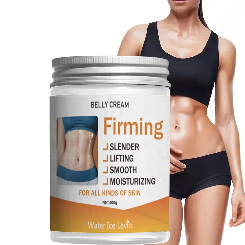 Unisex Firming Abdominal Cream, Unscented Moisturizing Cream, Hyaluronic Acid, Shea Butter, All Skin Firming and Lifting Body Lotion for Hips, Thighs and Arms