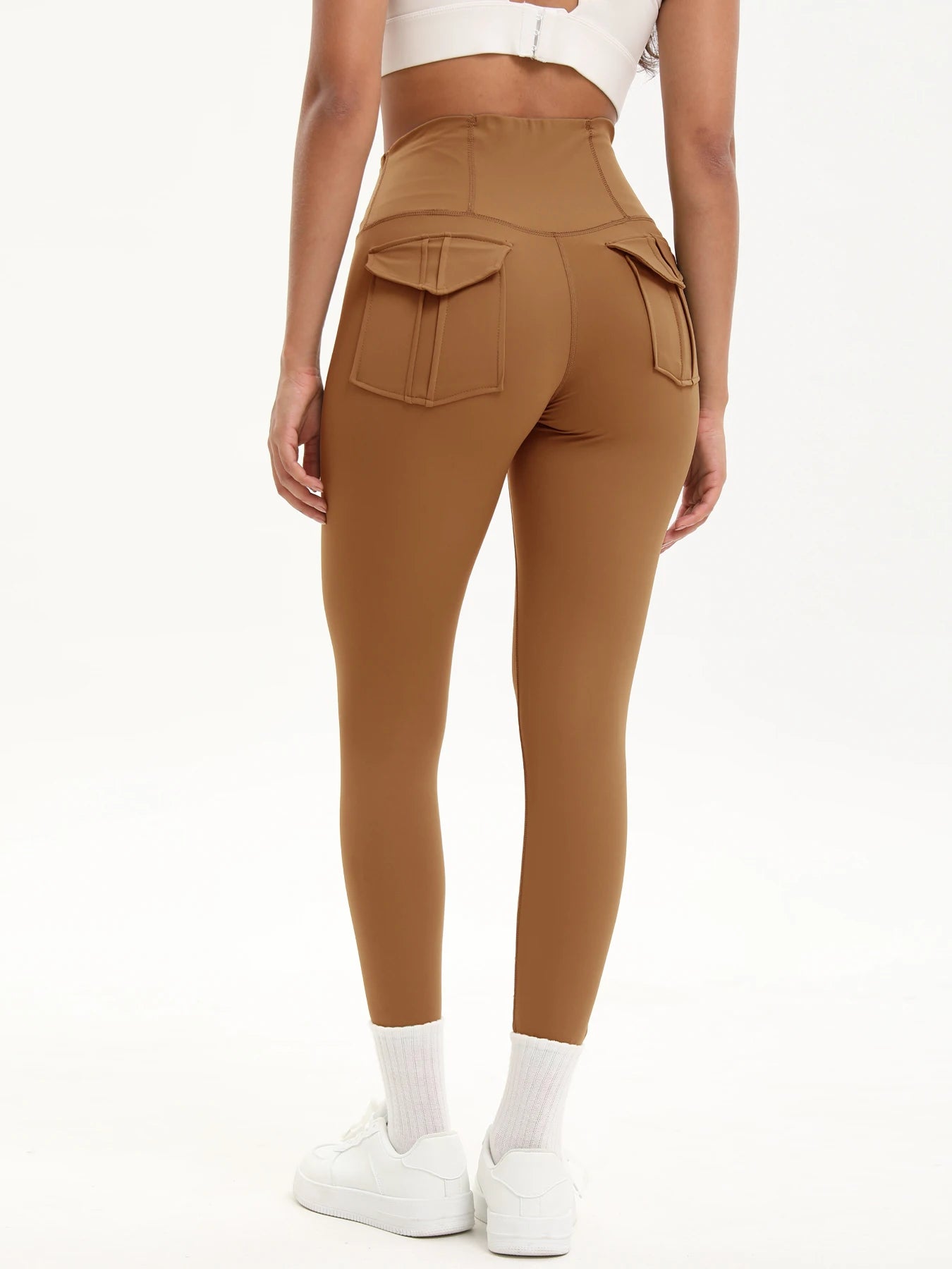 Women Yoga Legging trousers with pocket High Waist Fitness pants Cargo style Cycling Workout Gym Pants Breathable sports pants